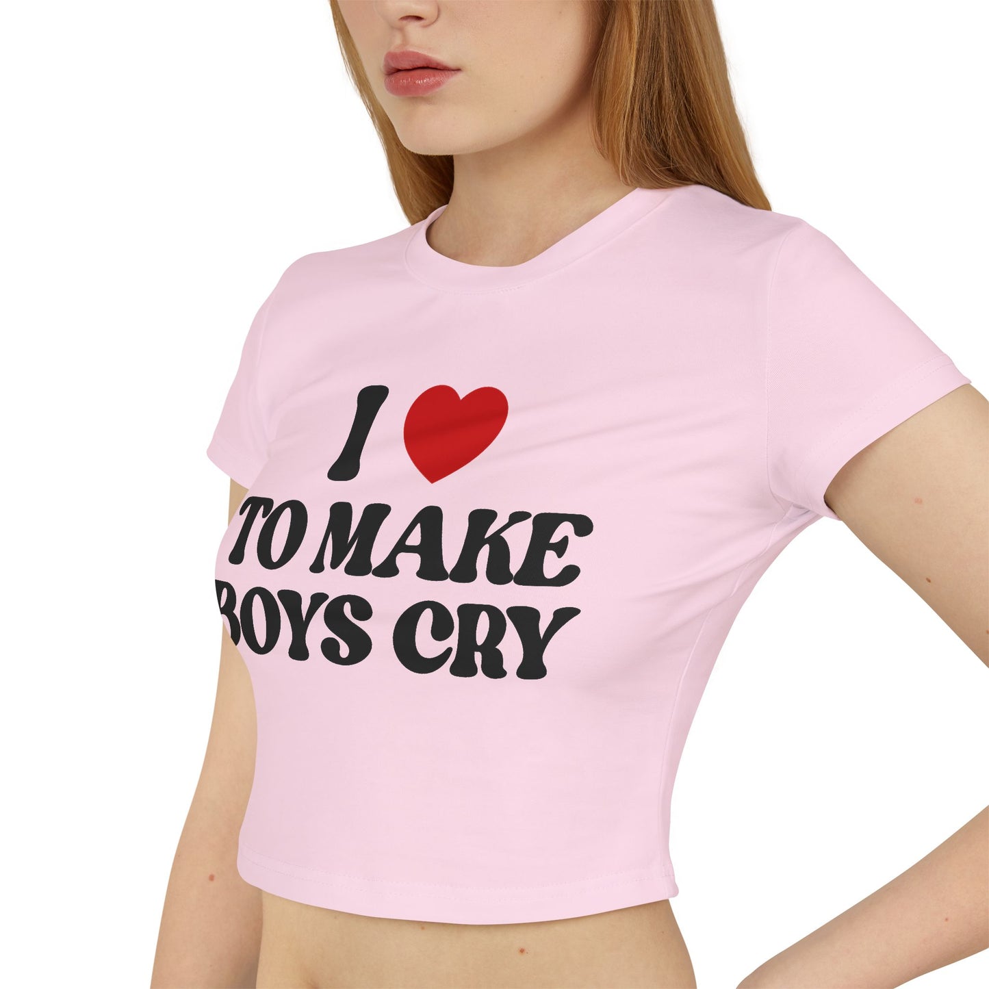 I Love To Make Boys Cry Women's Baby Tee