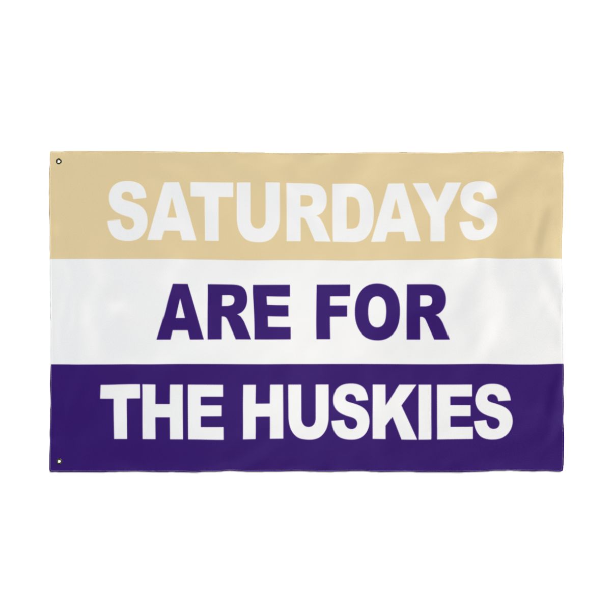 Saturdays Are For The Huskies Flag