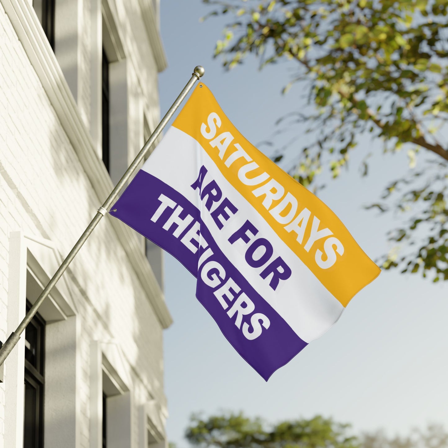 Saturdays Are For The Tigers Flag