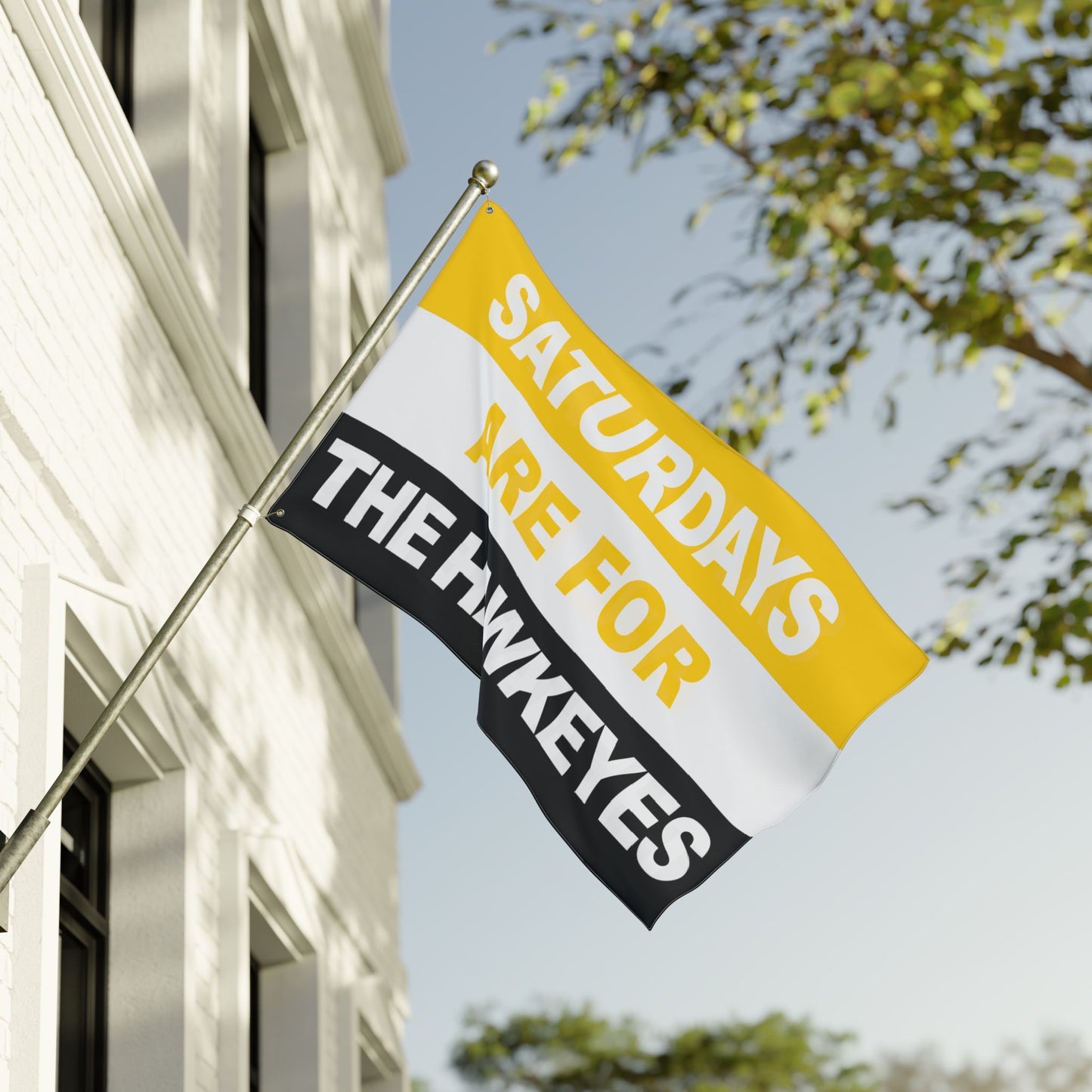 Saturdays Are For The Hawkeyes Flag