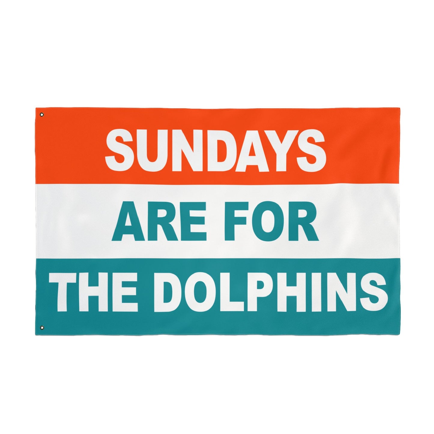 Sundays Are For The Dolphins Flag