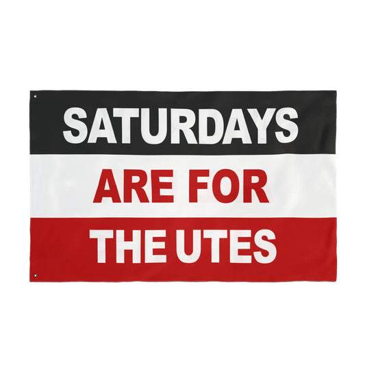 Saturdays Are For The Utes Flag