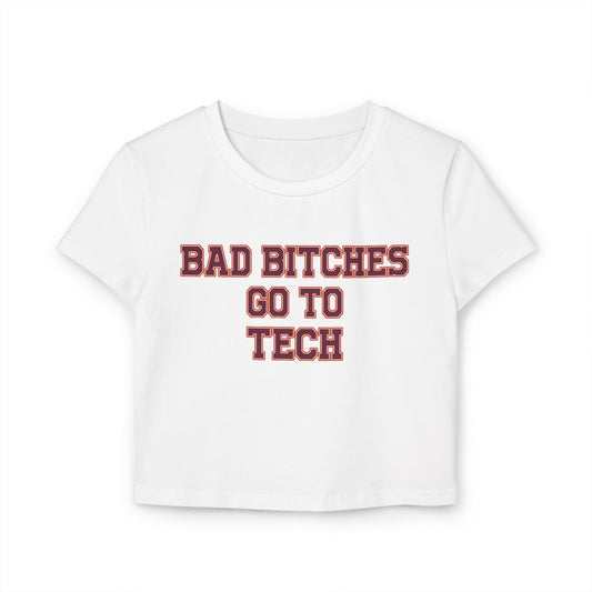 Baddies Go To Tech Women's Baby Tee