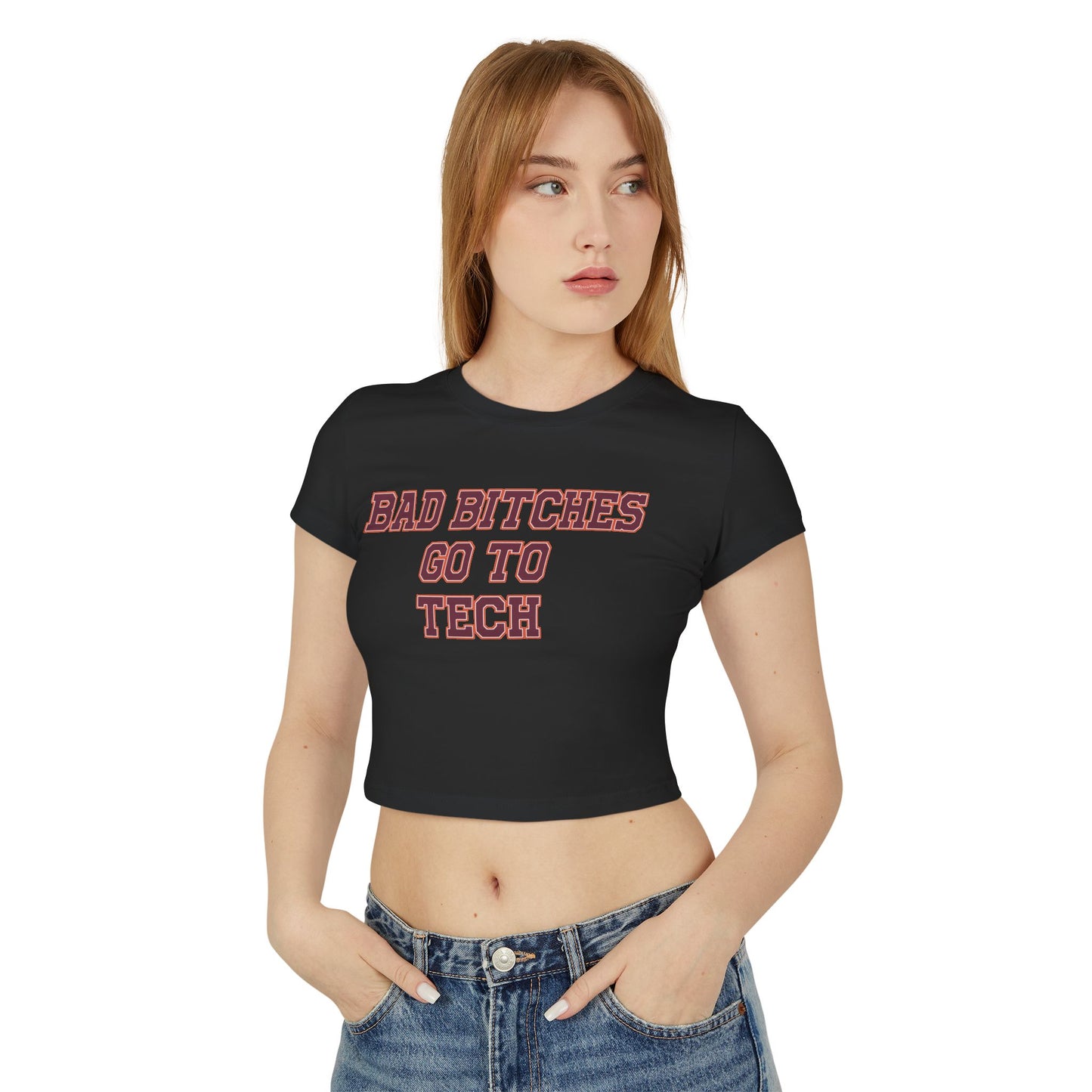 Baddies Go To Tech Women's Baby Tee