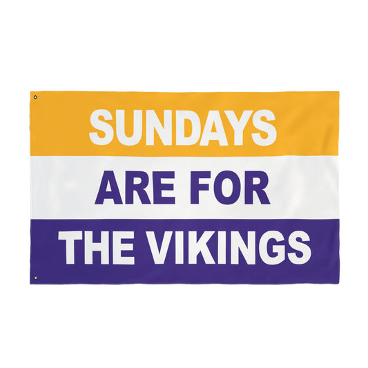 Sundays Are For The Vikings Flag