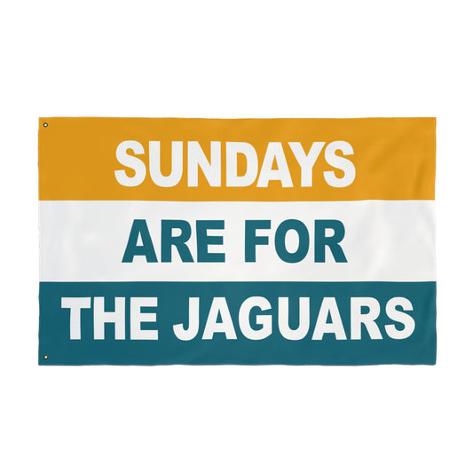 Sundays Are For The Jaguars Flag