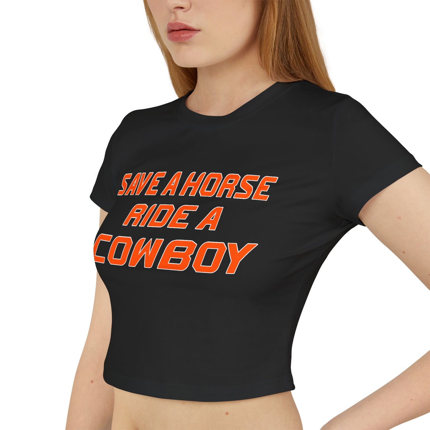 Save A Horse Ride A Cowboy Women's Baby Tee