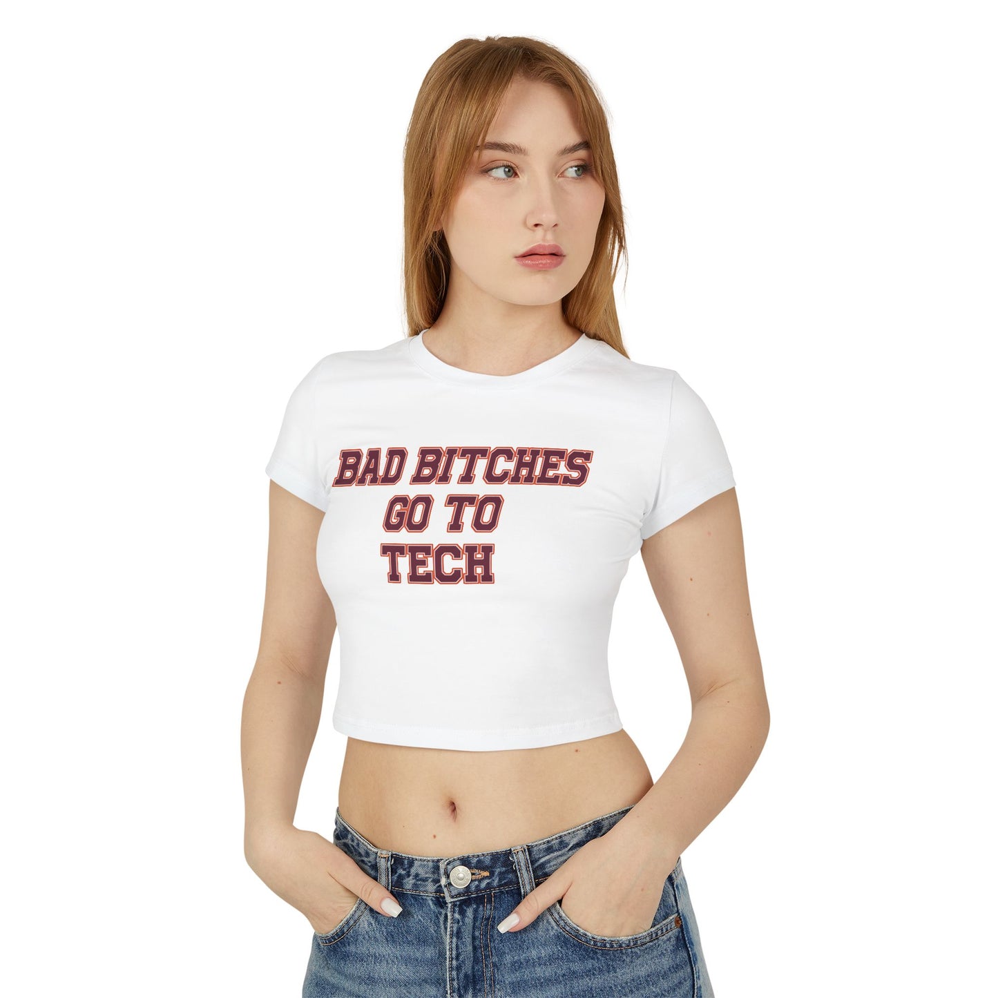 Baddies Go To Tech Women's Baby Tee