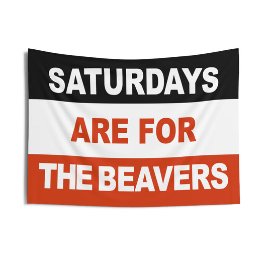 Saturdays Are For The Beavers Flag