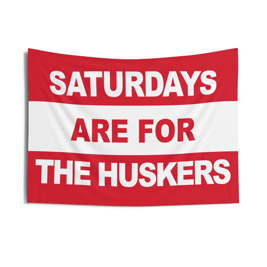 Saturdays Are For The Huskers Flag