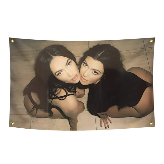 Megan Fox and Courtney Kardashian Flag